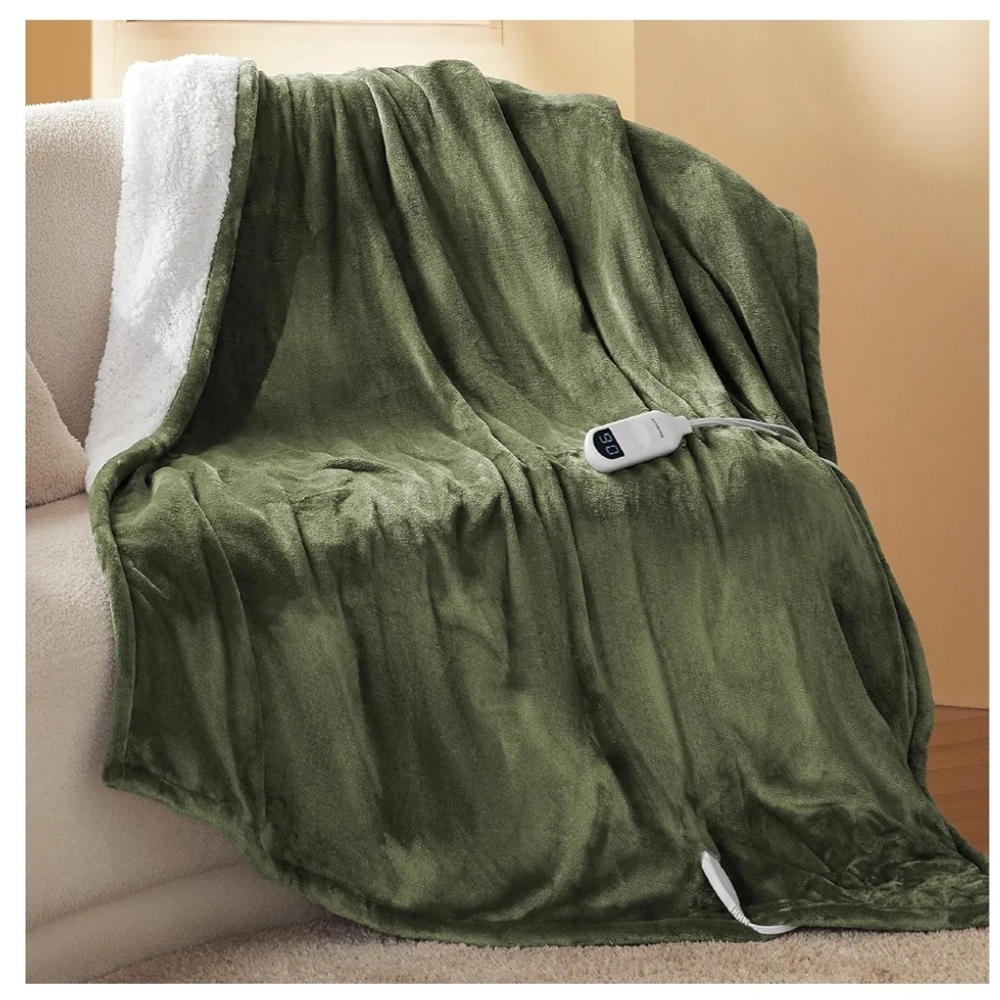 Green Heated Blanket